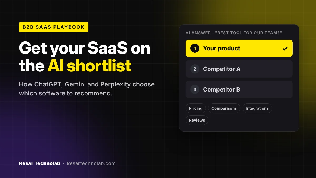AI visibility for SaaS: how software gets shortlisted by ChatGPT, Gemini and Perplexity