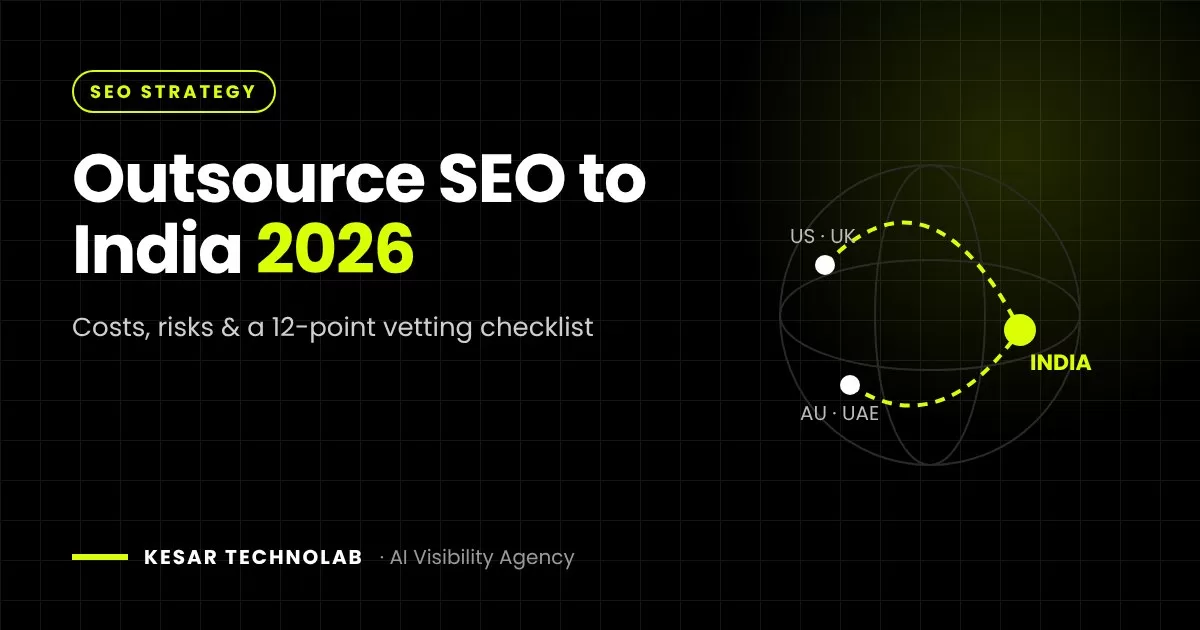 Outsource SEO to India in 2026: costs, risks and agency vetting guide