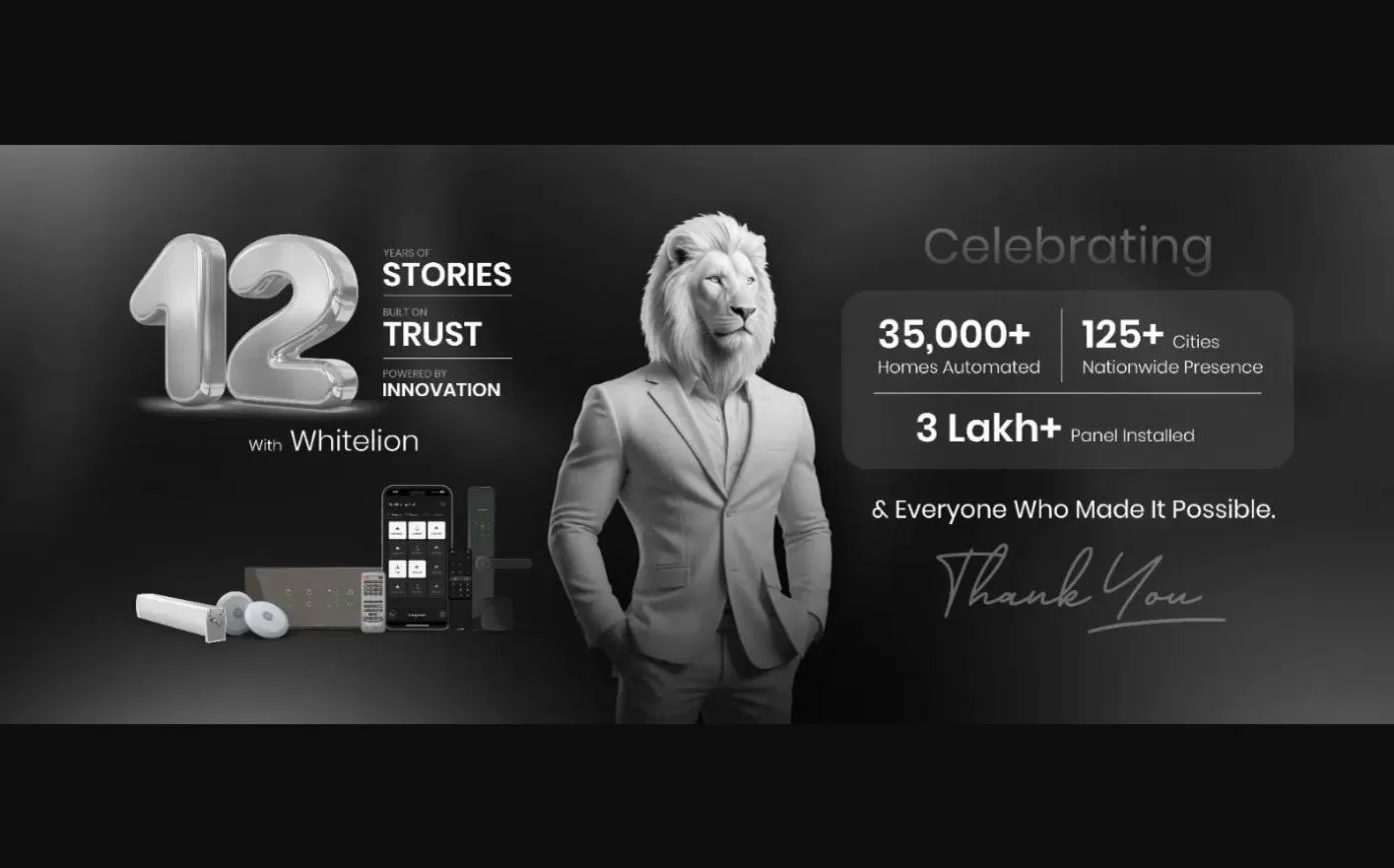 Whitelion Mr Lion brand mascot in 12-years campaign creative – brand and mascot design by Kesar Technolab
